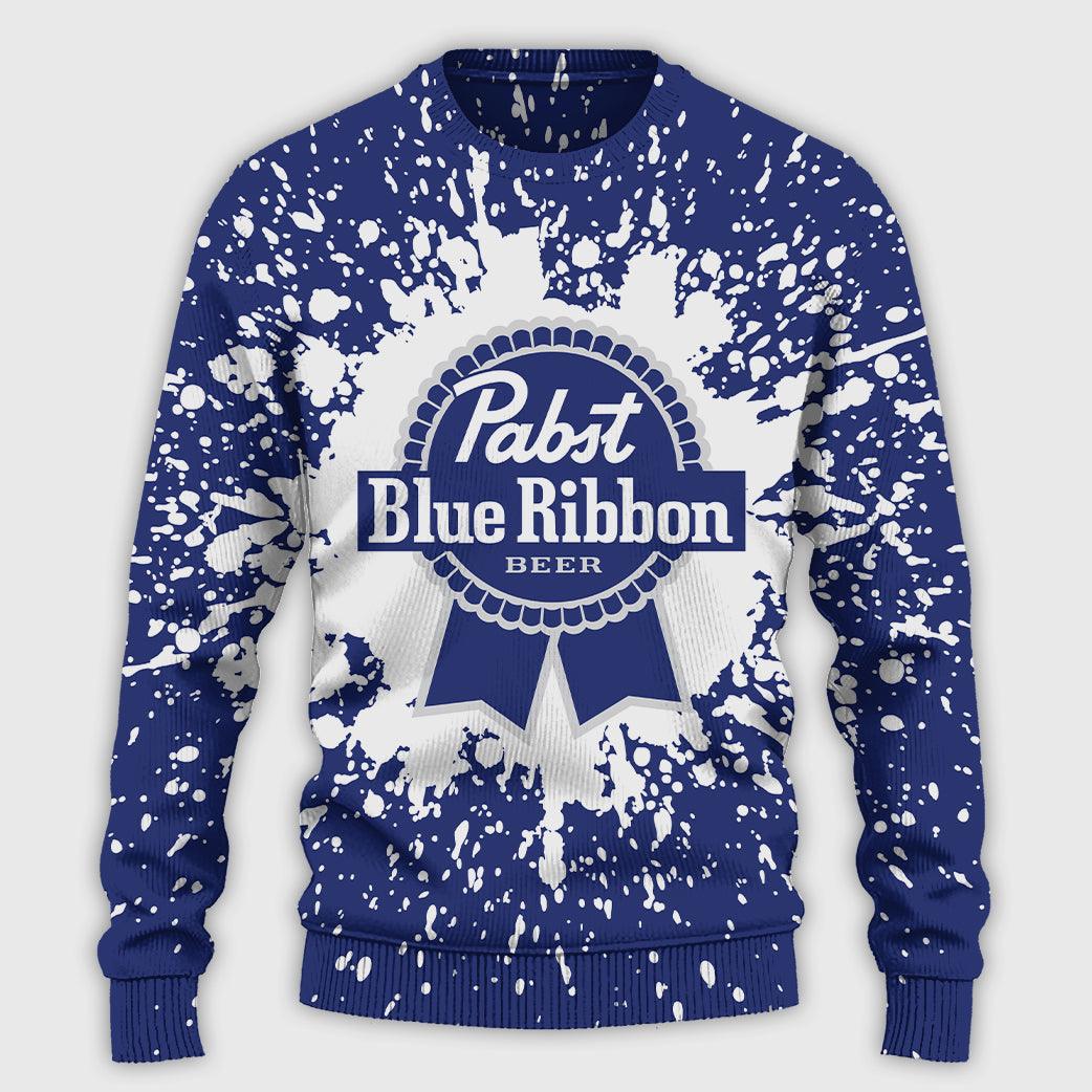 Pabst Blue Ribbon Tie Dye Sweatshirt Pabst Blue Ribbon Sweater