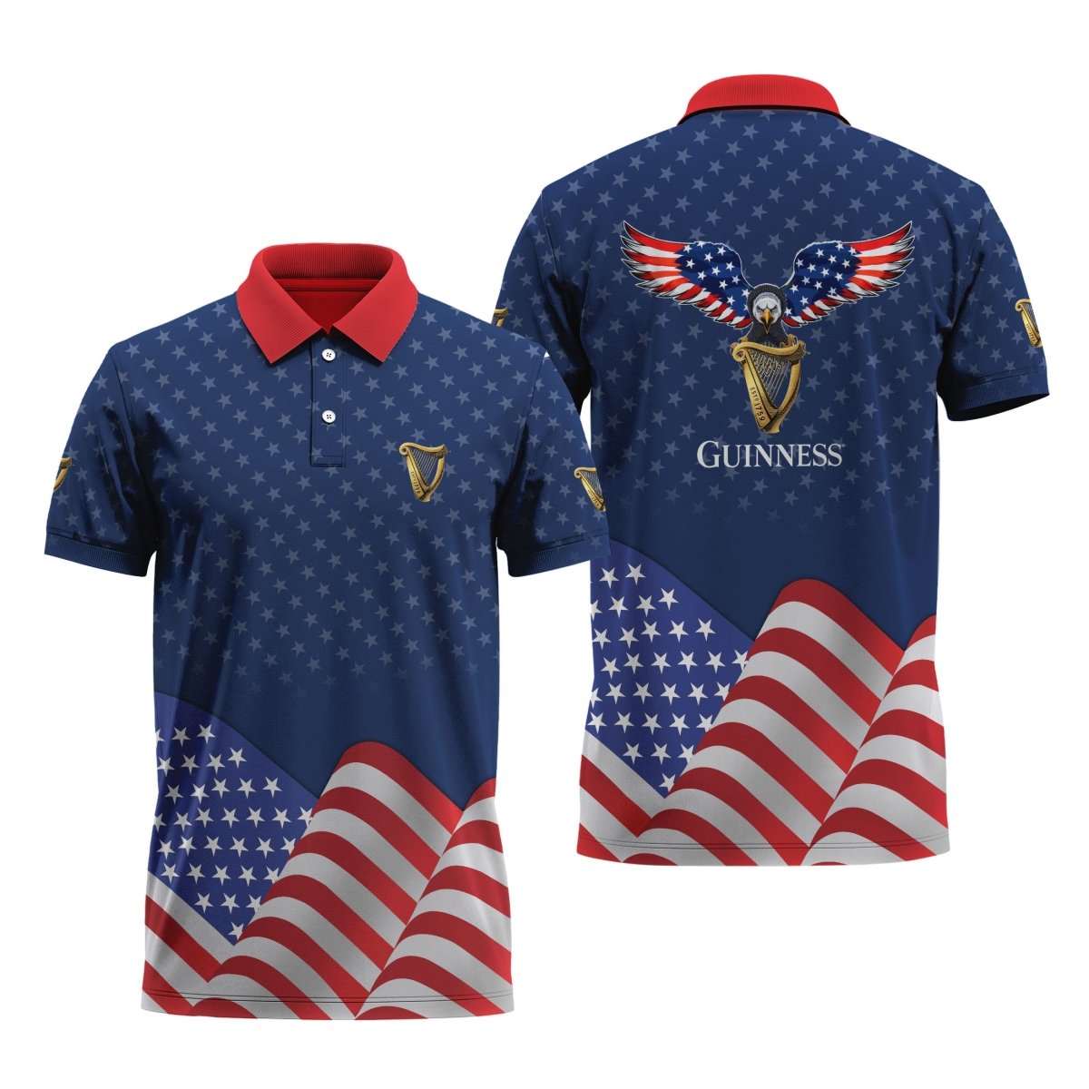 Celebrate Patriotic Days with American Flag Polo Shirts - Flexiquor.com