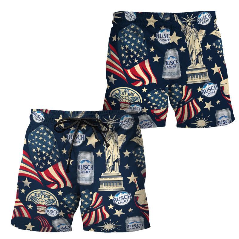 Beach Ready with Busch Light Swim Trunks - Flexiquor.com