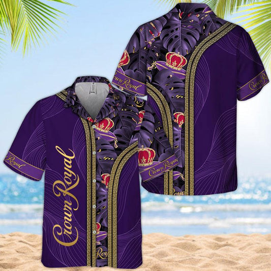 Tropical Inside Crown Royal Hawaiian Shirt