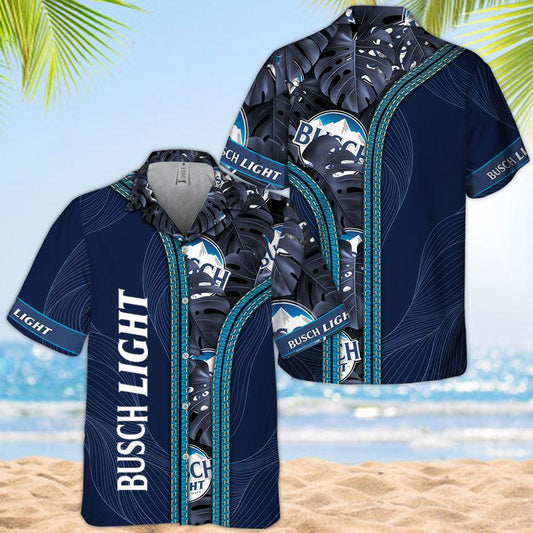 Tropical Inside Busch Light Hawaiian Shirt