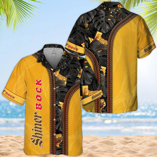 Tropical Inside Shiner Bock Hawaiian Shirt