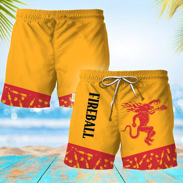 Fireball Glass Bottle Dot Swim Trunks