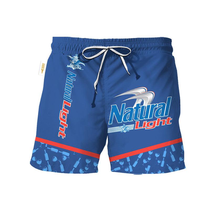 Natural Light Glass Bottle Dot Swim Trunks