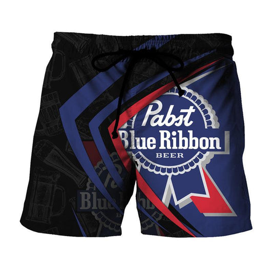 Pabst Blue Ribbon Basic Swim Trunks