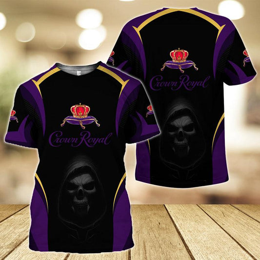 Black Skull Crown Royal T-Shirt
