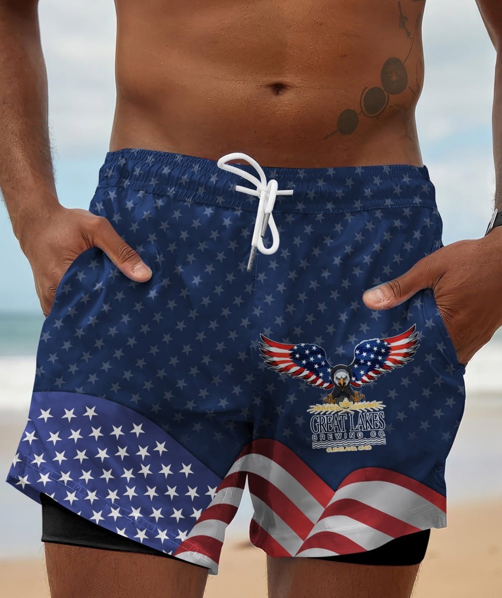 American Eagle Great Lakes Compression Liner Swim Trunks - Flexiquor.com