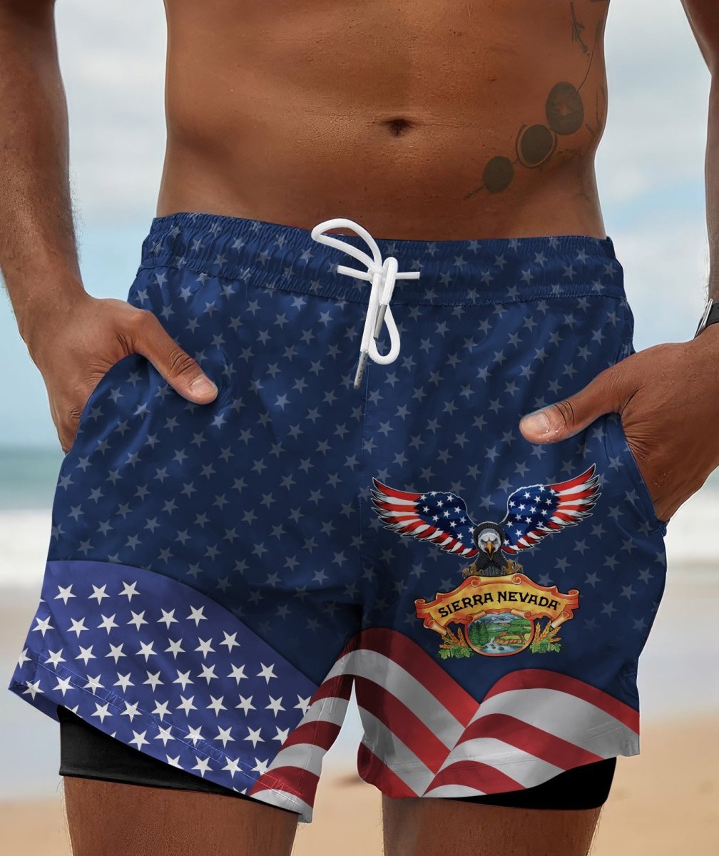 American Eagle Sierra Nevada Compression Liner Swim Trunks - Flexiquor.com