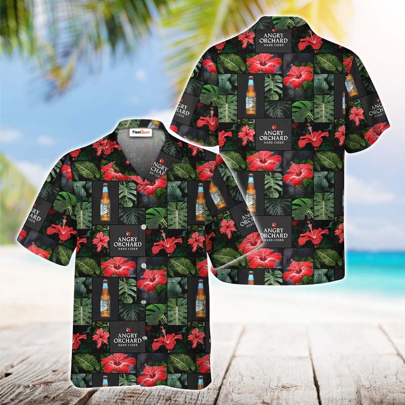 Angry Orchard Flower Hawaiian Shirt - Flexiquor.com