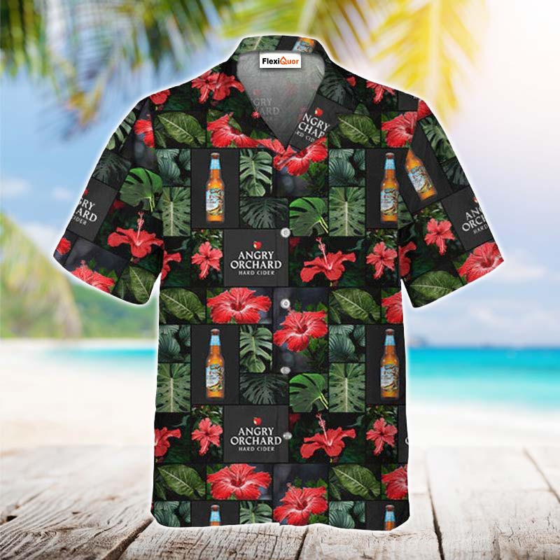 Angry Orchard Flower Hawaiian Shirt - Flexiquor.com