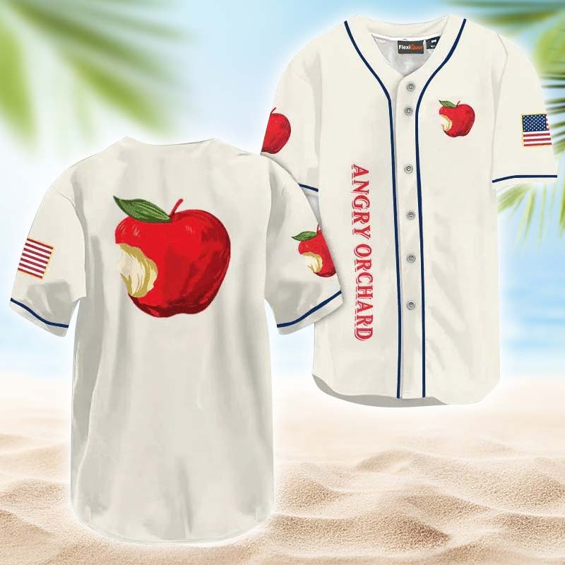 Angry Orchard USA Flag Baseball Jersey - Flexiquor.com