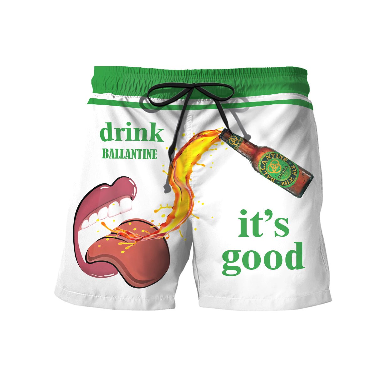 Let's Drink Ballantines Swim Trunks - Flexiquor.com