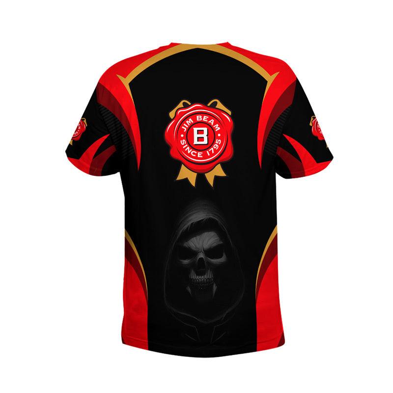Black Skull Jim Beam T-Shirt
