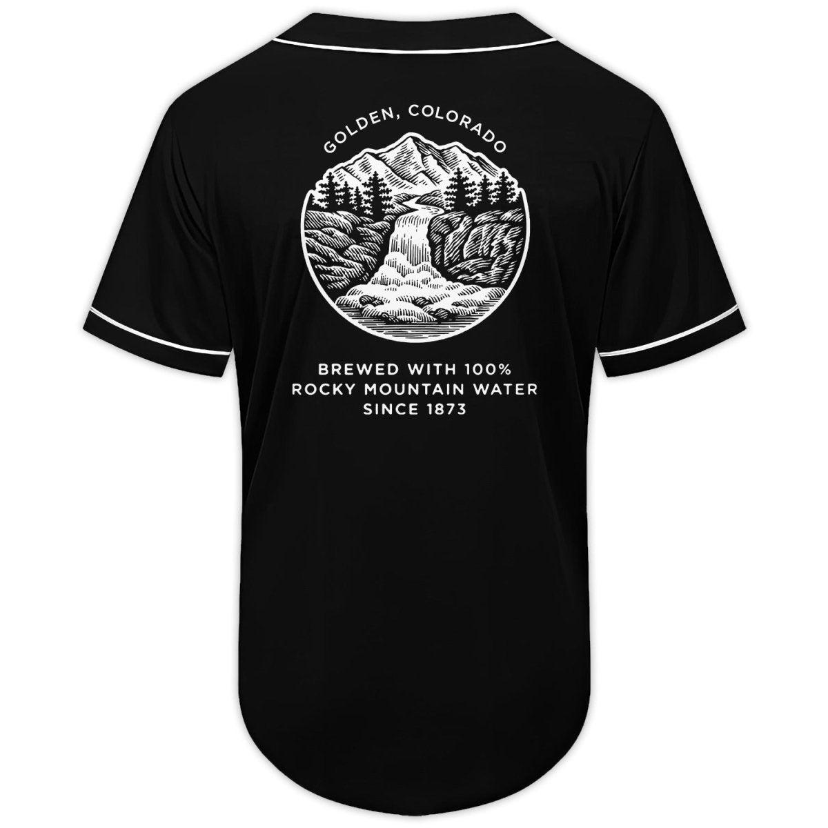 Black Coors Banquet Waterfall Baseball Jersey - Flexiquor.com