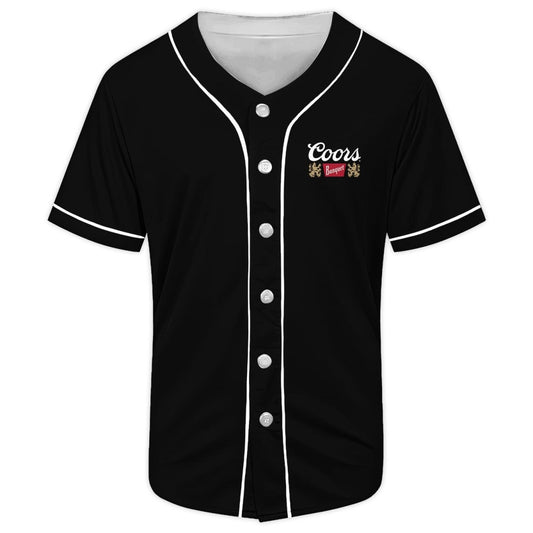 Black Coors Banquet Waterfall Baseball Jersey - Flexiquor.com