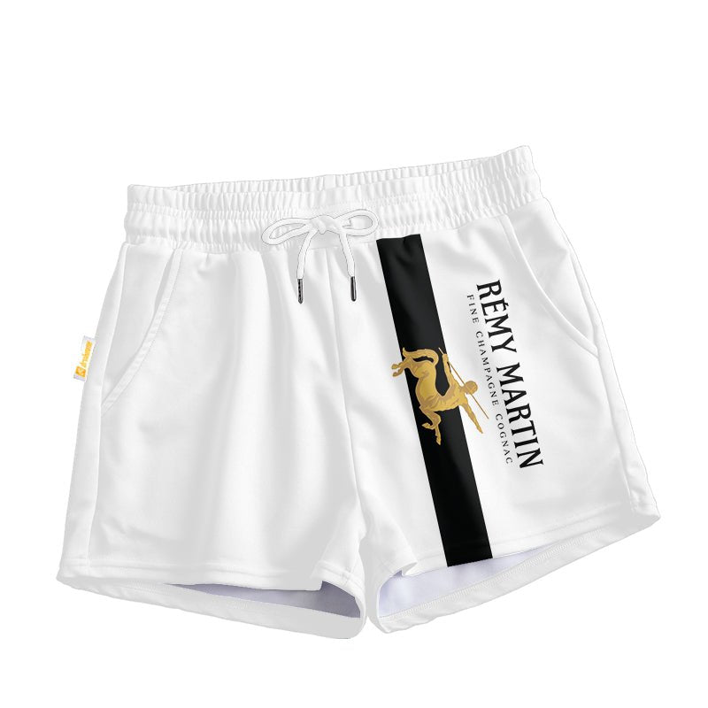 Black Stripe Remy Martin Women's Casual Shorts - Flexiquor.com