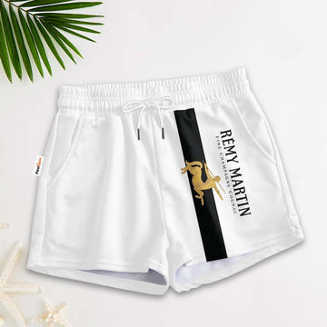 Black Stripe Remy Martin Women's Casual Shorts - Flexiquor.com