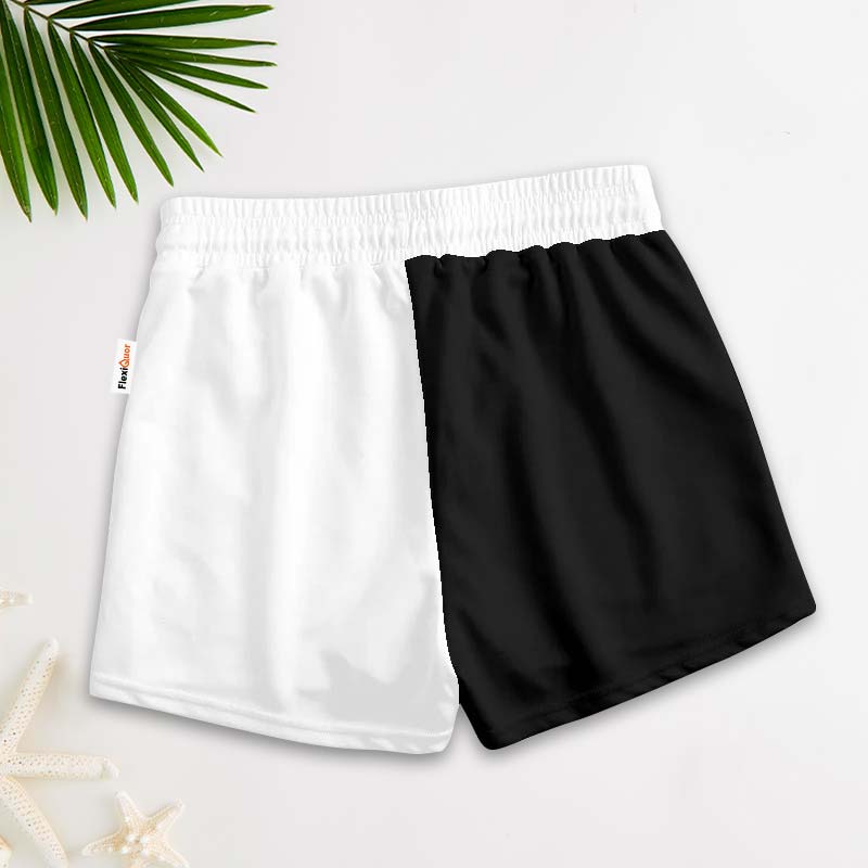 Black White Kraken Rum Women's Casual Shorts - Flexiquor.com