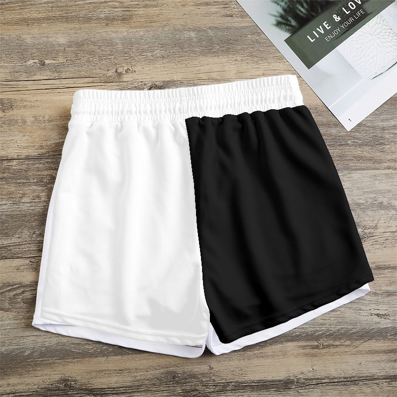 Black White Remy Martin Women's Casual Shorts