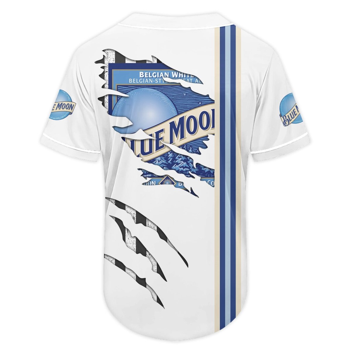 Blue Moon Claw Scratches Baseball Jersey - Flexiquor.com