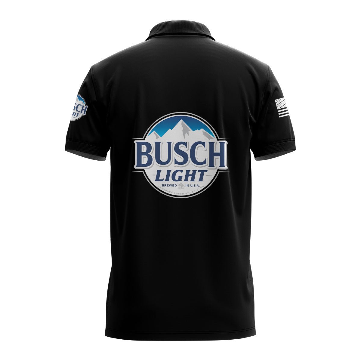 Bucsh Light USA Flag Polo Shirt - Flexiquor.com