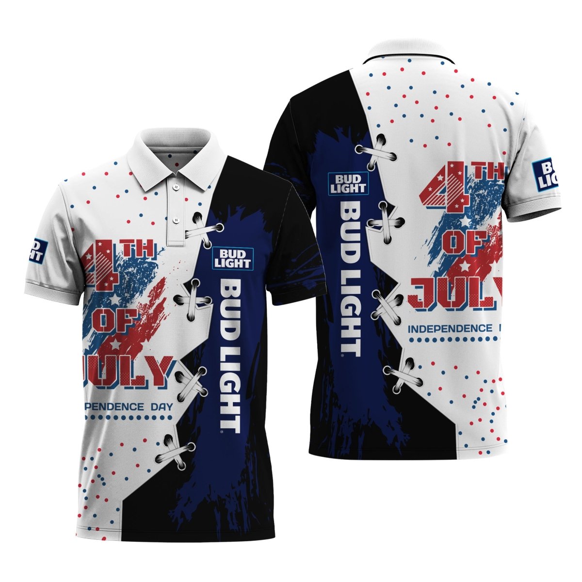 Bud Light Celebrates The 4th Of July Polo Shirt - Flexiquor.com