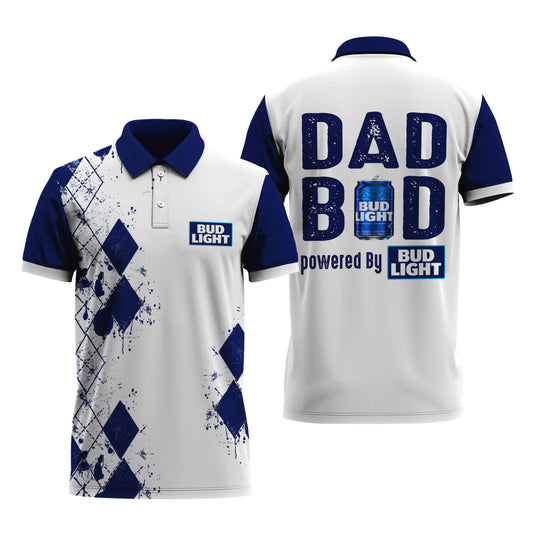 Bud Light Diamond Dad Polo Shirt