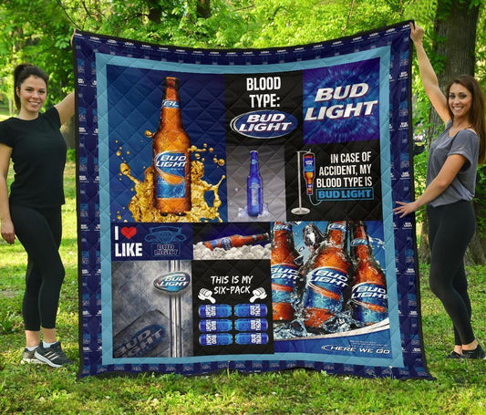 Bud Light Is All I Need Flannel Blanket