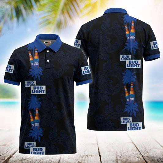 Bud Light Stripe Polo Shirt - Flexiquor.com