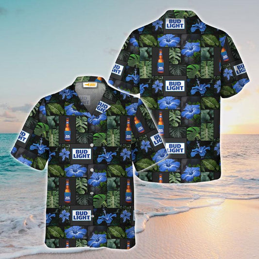 Bud Light Flower Hawaiian Shirt