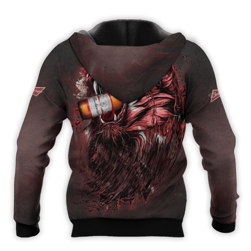 The Roaring Lion Budweiser Hoodie & Zip Hoodie - Flexiquor.com