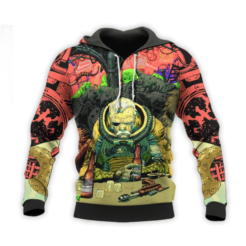 The Old Man Of Fear Agent Drink Budweiser Hoodie & Zip Hoodie - Flexiquor.com