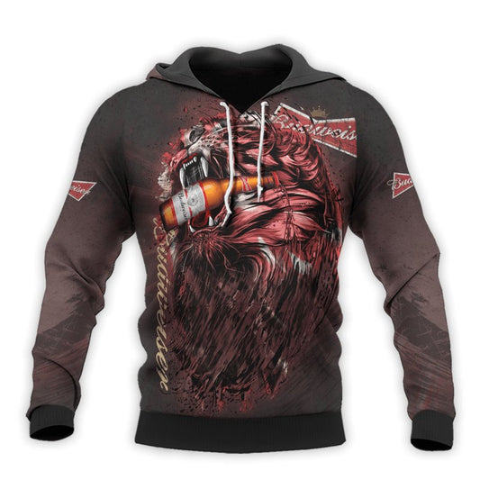 The Roaring Lion Budweiser Hoodie & Zip Hoodie - Flexiquor.com