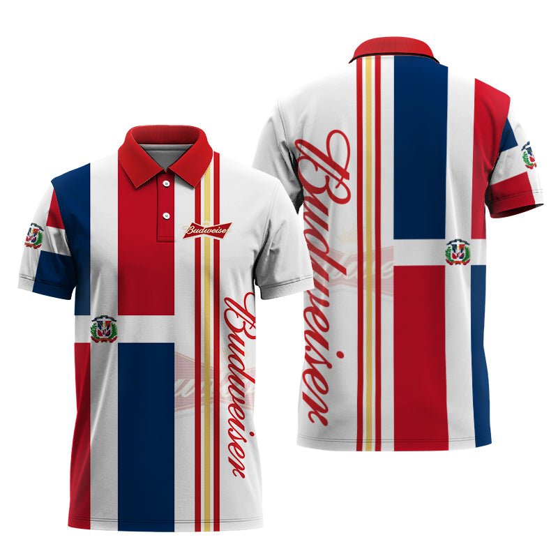 Budweiser Island Nation Polo Shirt - Flexiquor.com