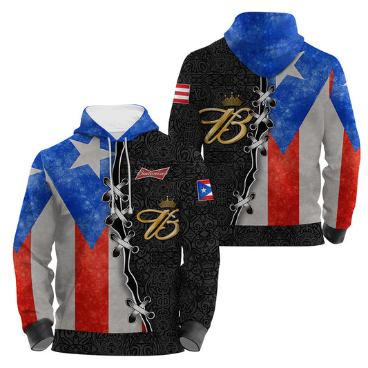 Budweiser Puerto Rican Hoodie & Zip Hoodie