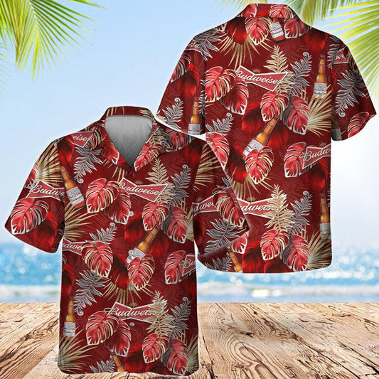 Budweiser Tropic Natural Hawaiian Shirt