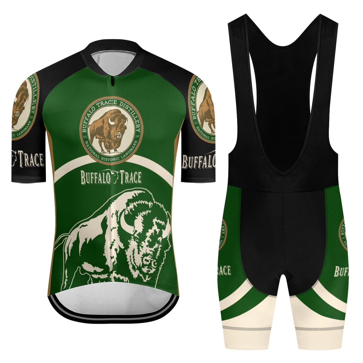 Buffalo Trace Men's Cycling Jersey Set - Flexiquor.com