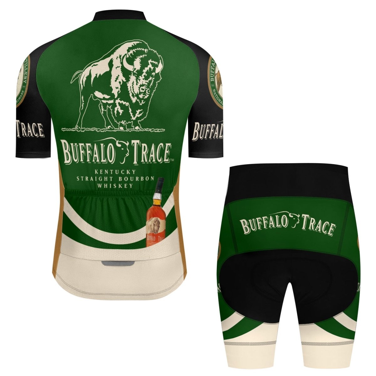 Buffalo Trace Men's Cycling Jersey Set - Flexiquor.com