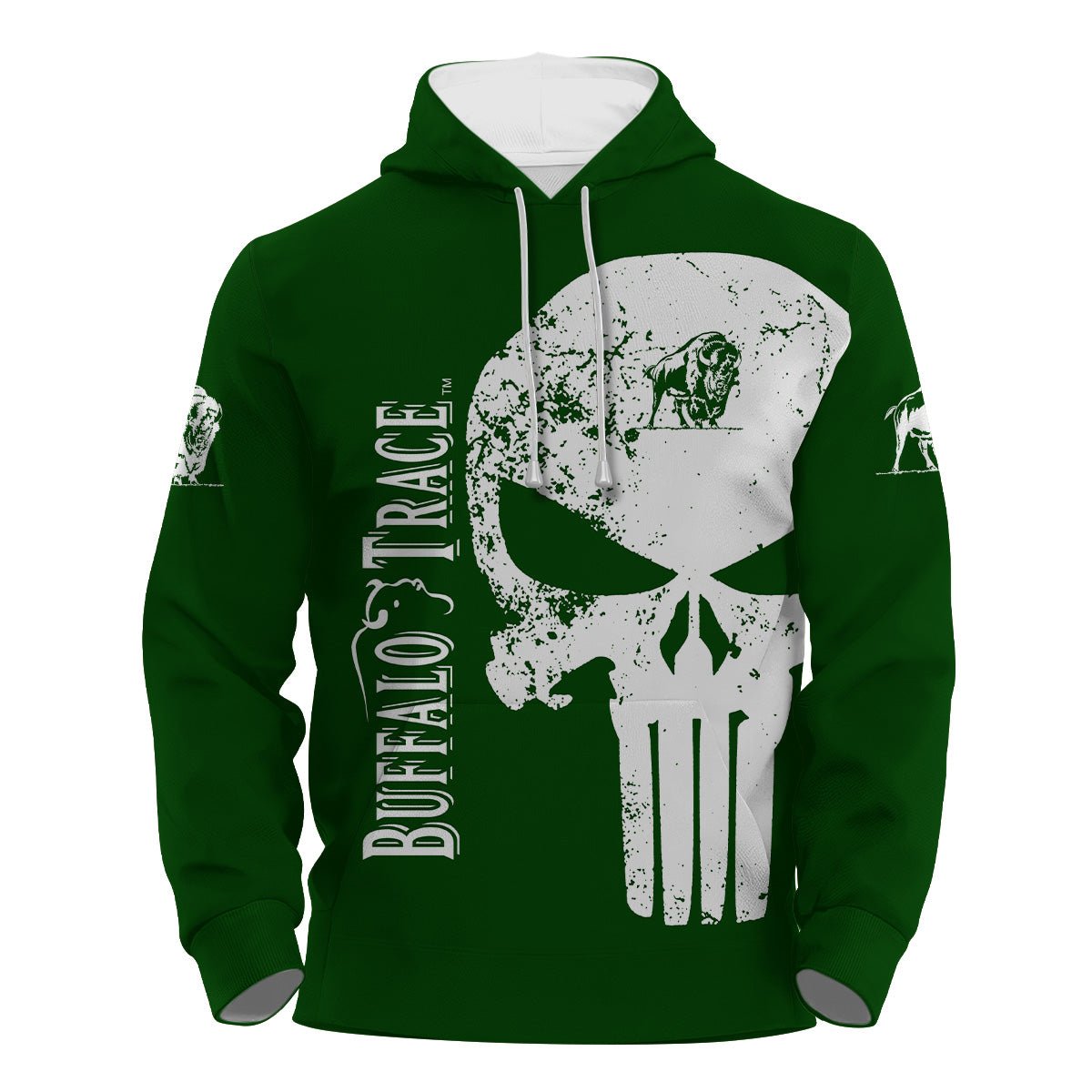 Buffalo Trace Skull Hoodie & Zip Hoodie - Flexiquor.com