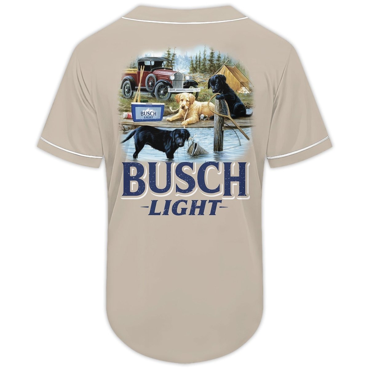 Busch Light Adorable Dog Baseball Jersey - Flexiquor.com