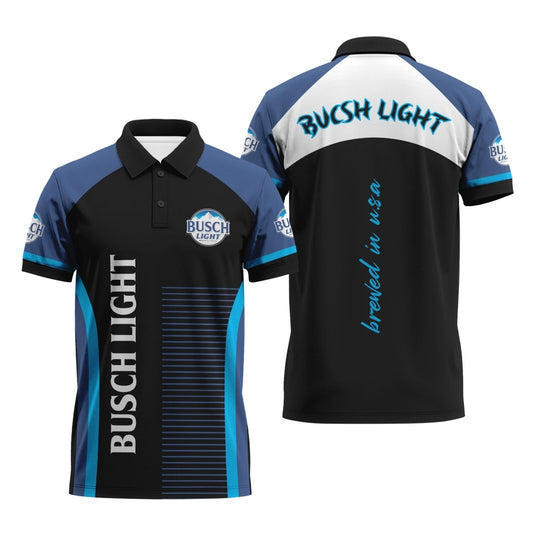 Busch Light Brewed In U.S.A Polo Shirt - Flexiquor.com