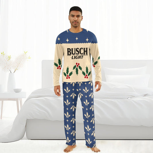 Busch Light Christmas Cherry Family Pajamas Set - Flexiquor.com
