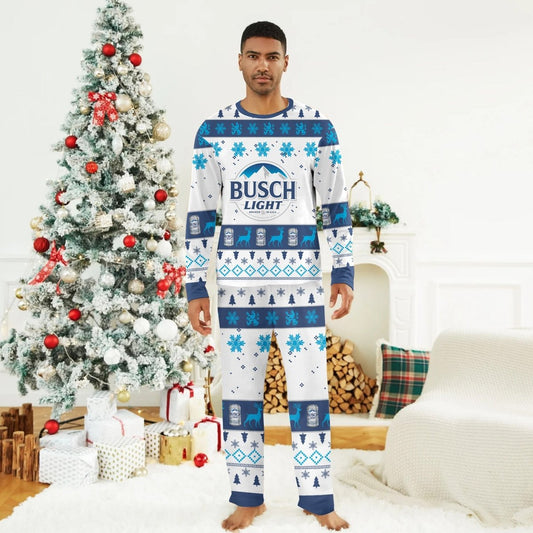 Busch Light Christmas Family Pajamas Set - Flexiquor.com