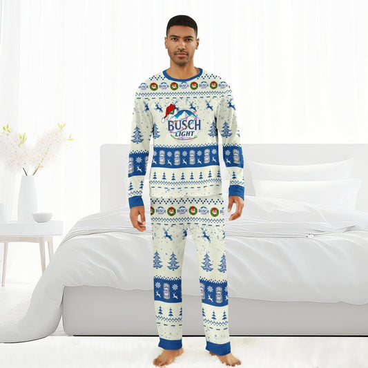 Busch Light Christmas Reindeer Family Pajamas Set - Flexiquor.com