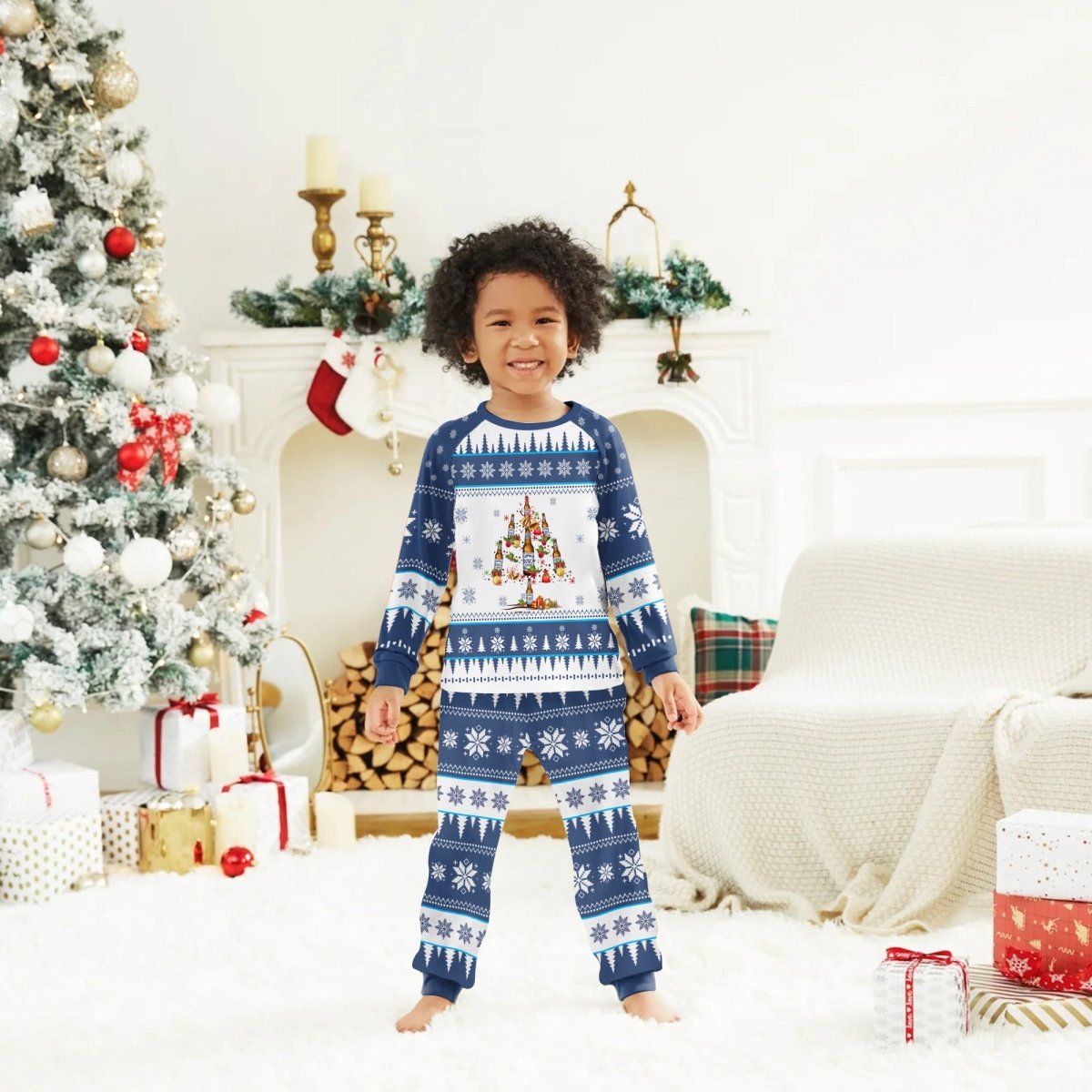 Busch Light Christmas Tree Family Pajamas Set - Flexiquor.com