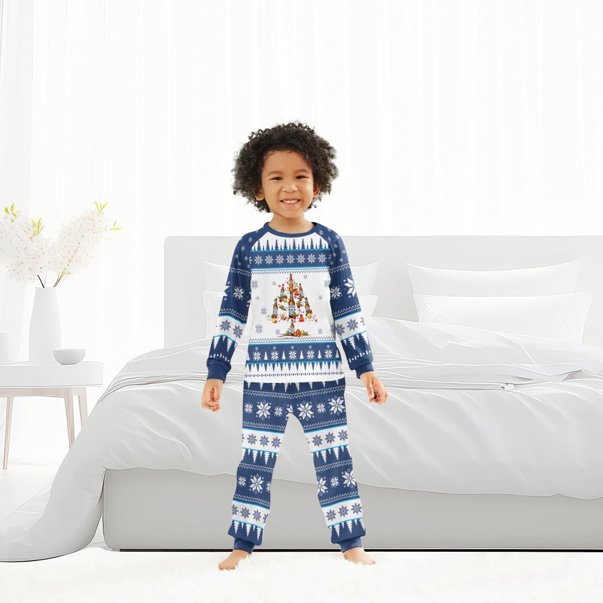 Busch Light Christmas Tree Family Pajamas Set - Flexiquor.com
