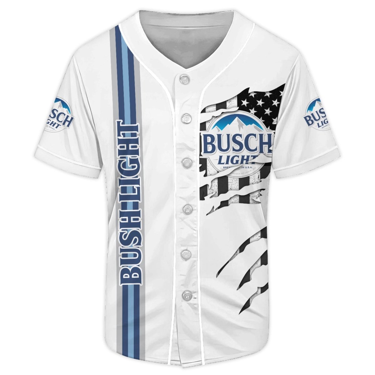 Busch Light Claw Scratches Baseball Jersey - Flexiquor.com