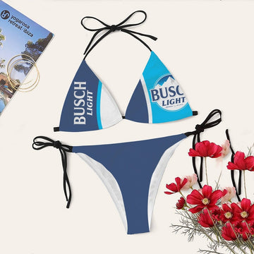 Busch Light Colorblock Triangle Bikini - Flexiquor.com