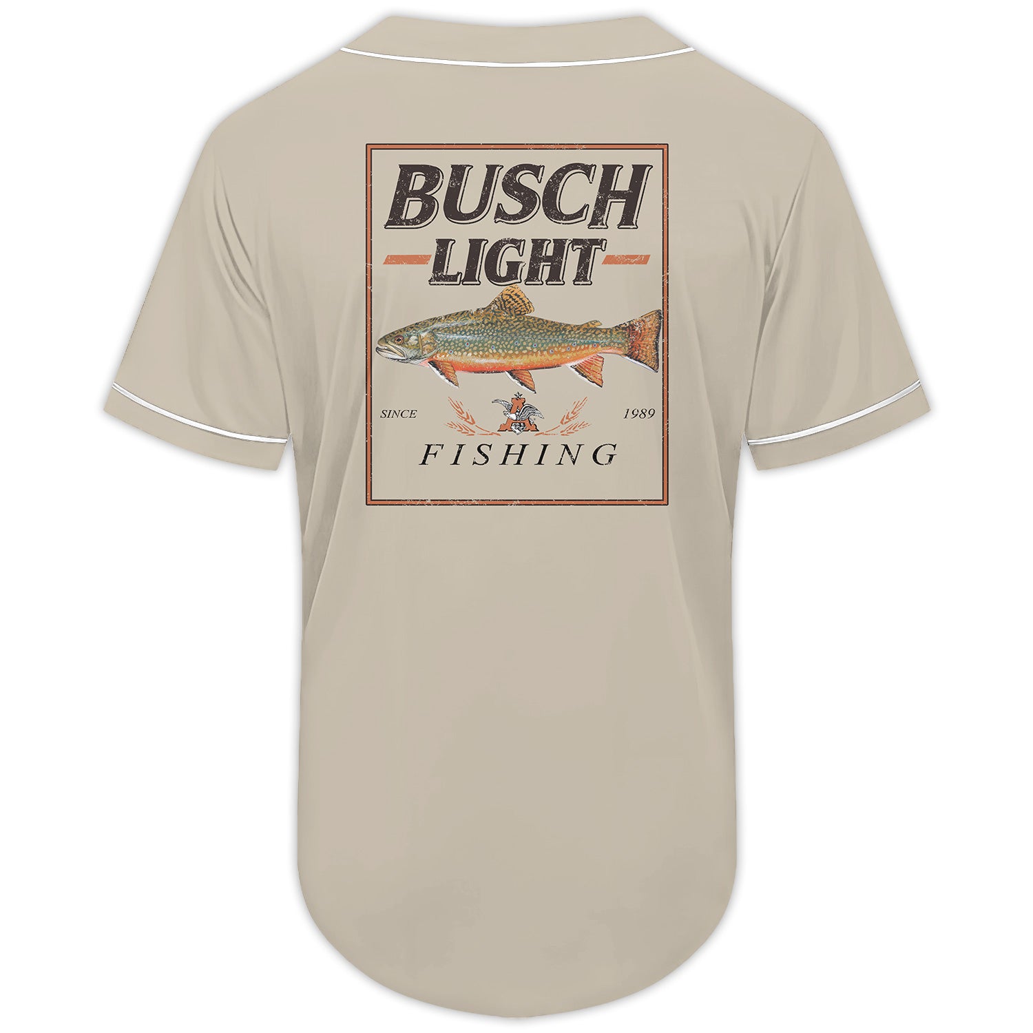Busch Light Fishing Baseball Jersey