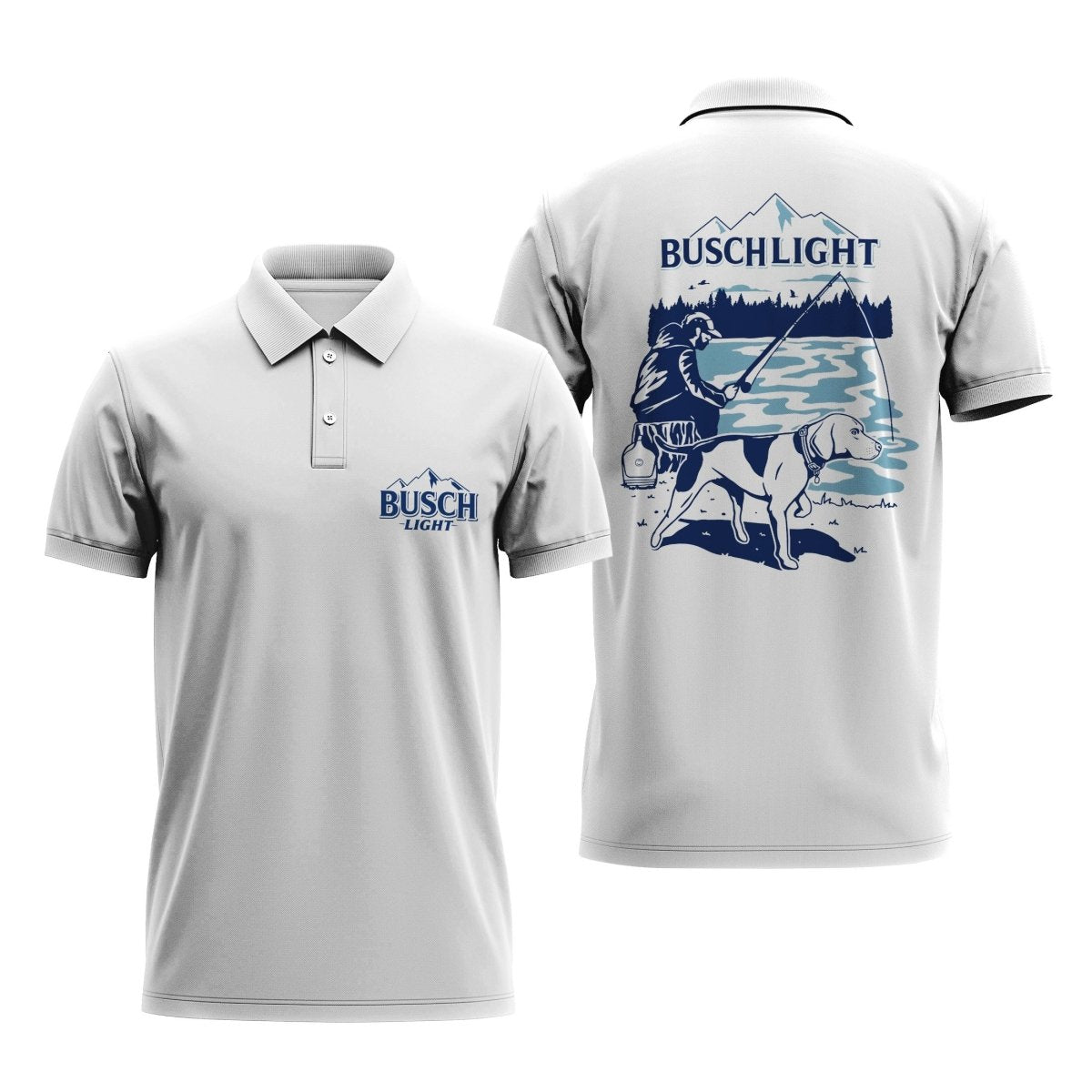 Busch Light Fishing Time Polo Shirt - Flexiquor.com